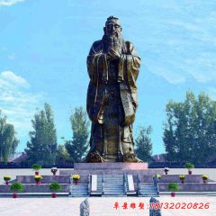 铜雕景区大型孔子行教像
