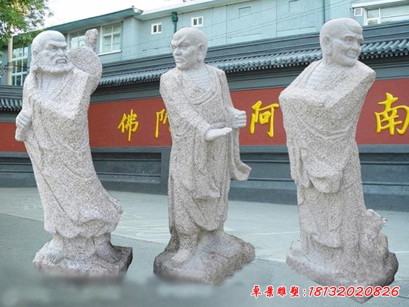 大理石18罗汉佛像雕塑