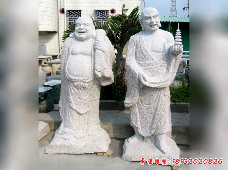 宗教庙宇18罗汉石雕