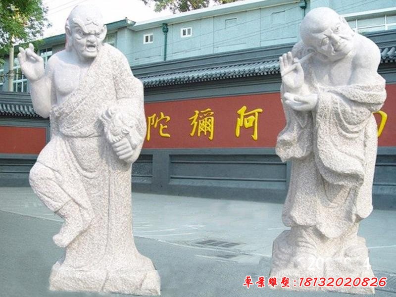 宗教庙宇十八罗汉雕像