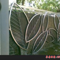 不锈钢公园抽象树叶雕塑