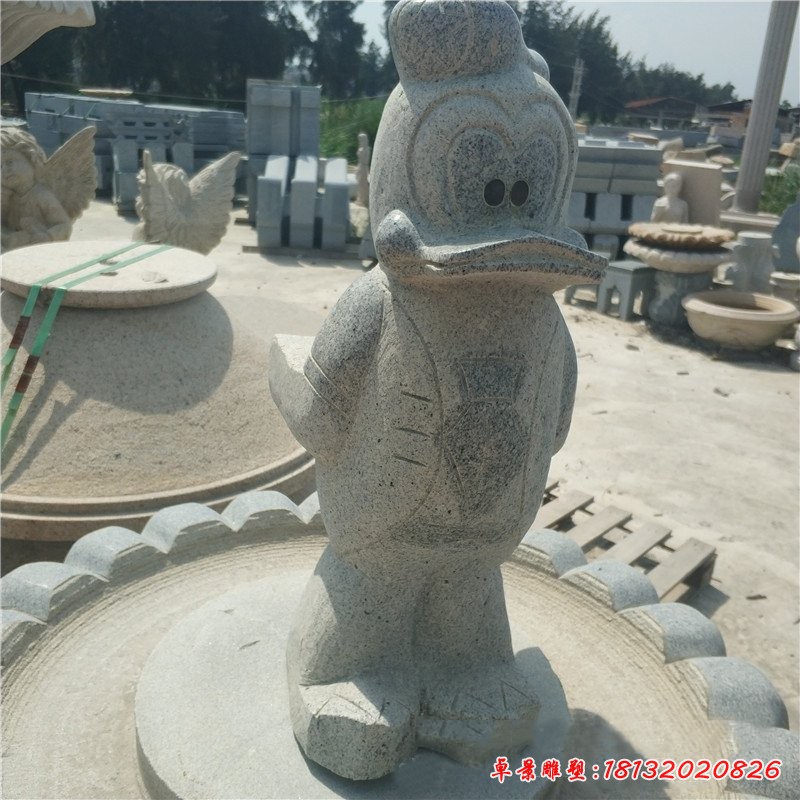 卡通唐老鸭石雕