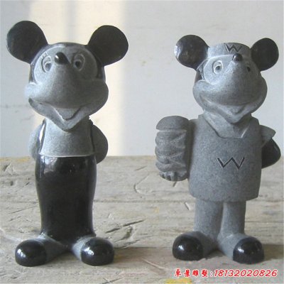 卡通动物米老鼠石雕