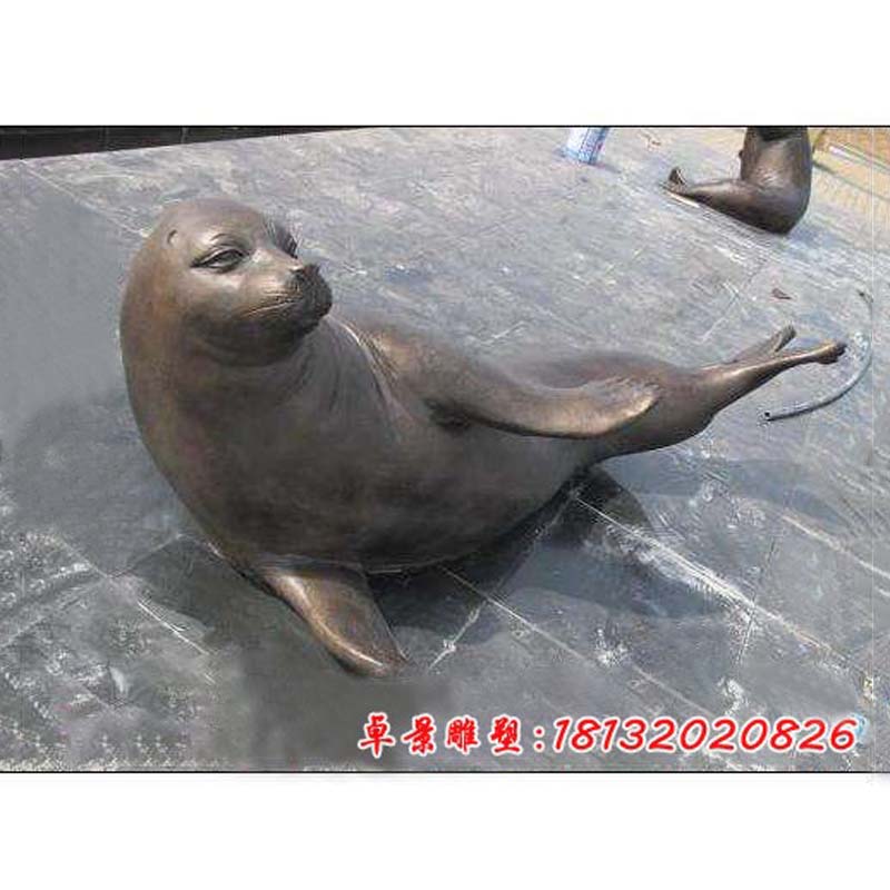 海豹铜雕