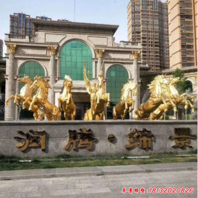 铜雕阿波罗战车