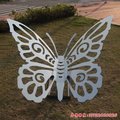镜面不锈钢蝴蝶雕塑