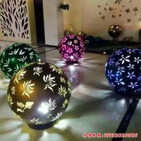 不锈钢梅兰竹菊镂空球