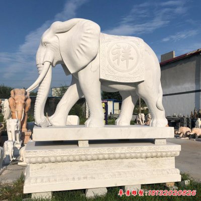 石雕酒店镇宅大象
