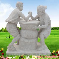 公园儿童人物石雕
