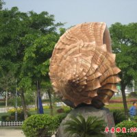 公园景观石雕海螺