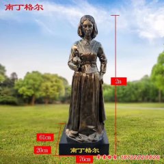 医学名人南丁格尔铜雕像