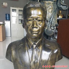 校园名人竺可桢半身像铜雕
