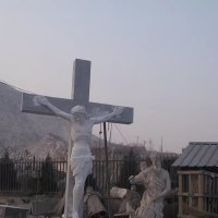 西方教堂人物耶稣石雕