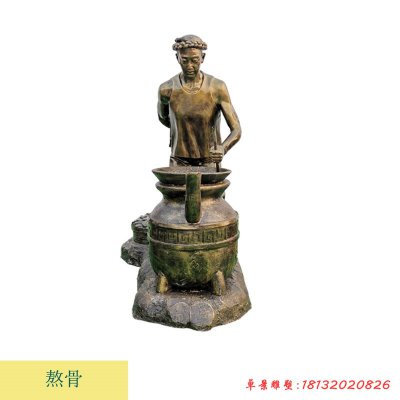 古代中医药制药人物铜雕