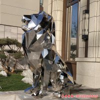 不锈钢酒店门口狮子雕塑