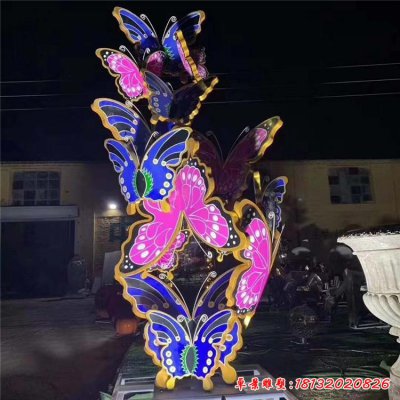 不锈钢园林抽象蝴蝶雕塑