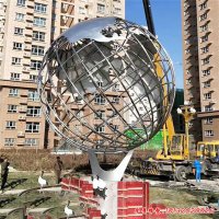城市校园不锈钢镂空球