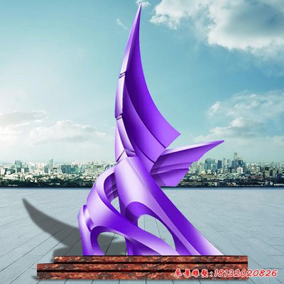 大型不锈钢广场抽象雕塑2