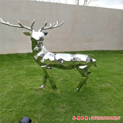 不锈钢鹿雕塑定制 校园不锈钢鹿雕塑 景观不锈钢鹿雕塑17849406