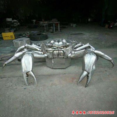 不锈钢螃蟹雕塑 (4)