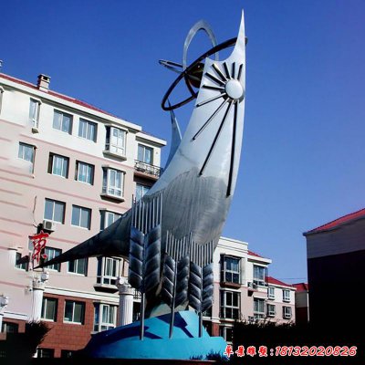 不锈钢校园雕塑图片