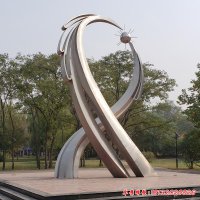 不锈钢公园大型创意抽象雕塑
