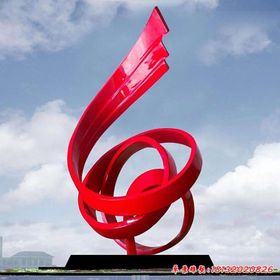 不锈钢企业螺旋创意雕塑