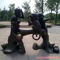 公园十二生肖铜雕