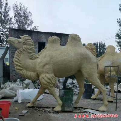 石雕骆驼动物雕塑