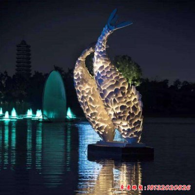 不锈钢城市景观灯雕塑