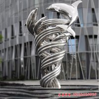 不锈钢螺旋景观雕塑