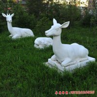 石雕动物小鹿雕塑