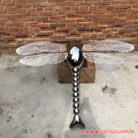 不锈钢动物蜻蜓雕塑