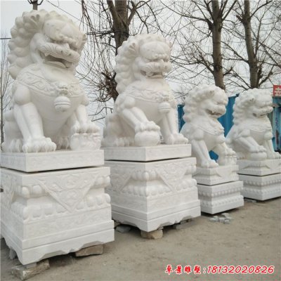 汉白玉狮子雕塑 (166)