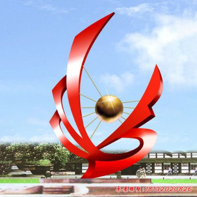 不锈钢雕塑理想之梦,大型广场不锈钢雕塑