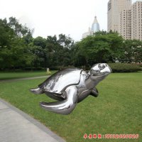 海龟动物不锈钢雕塑