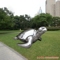 公园动物海龟不锈钢雕塑