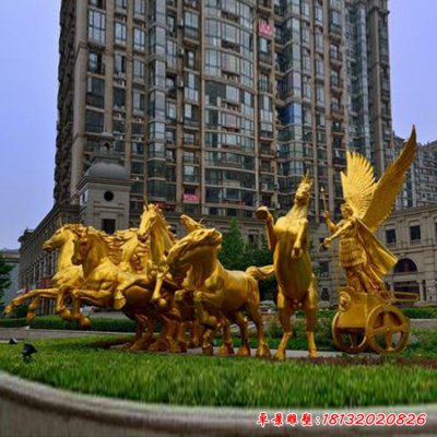 阿波罗战车铜雕 (15)