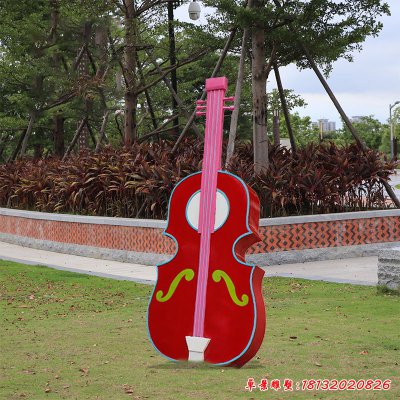 玻璃钢大提琴雕塑 (9)