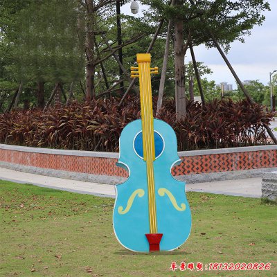 玻璃钢大提琴雕塑 (10)