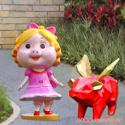 玻璃钢猪猪侠雕塑 (13)