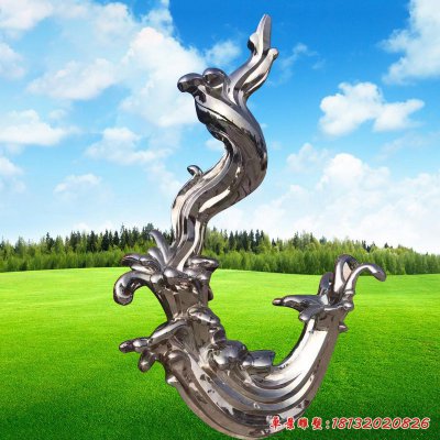 浪花抽象不锈钢雕塑