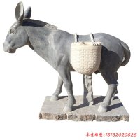 青石驴动物雕塑