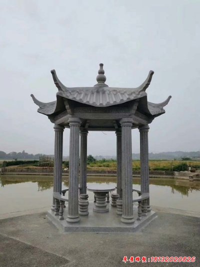 六角石凉亭 (222)