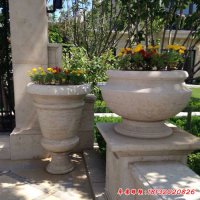 欧式庭院花盆石雕