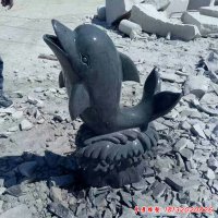 花岗岩海豚石雕
