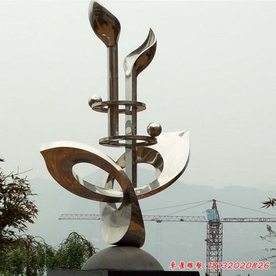 校园不锈钢萌芽雕塑 (34)