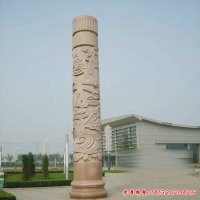 龙柱景观石雕