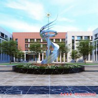 城市文化升华不锈钢雕塑