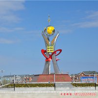 城市收获未来不锈钢雕塑